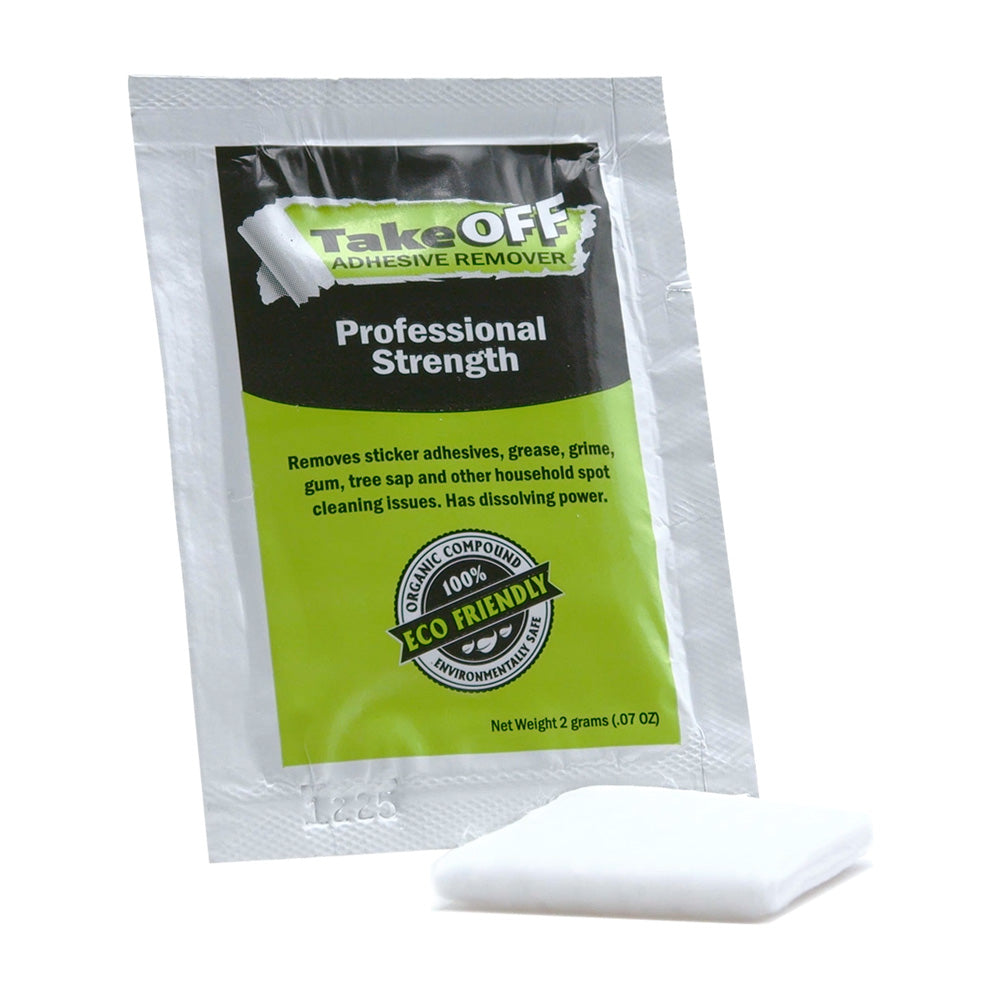 TakeOFF™ Adhesive Remover Box of 25 Individual Wipes